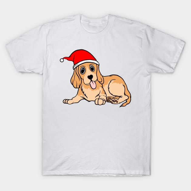 Christmas Dog T-Shirt by Dojaja